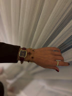 Modern Vintage Bordo Saat