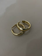 Gold Kalın Halkalı Küpe