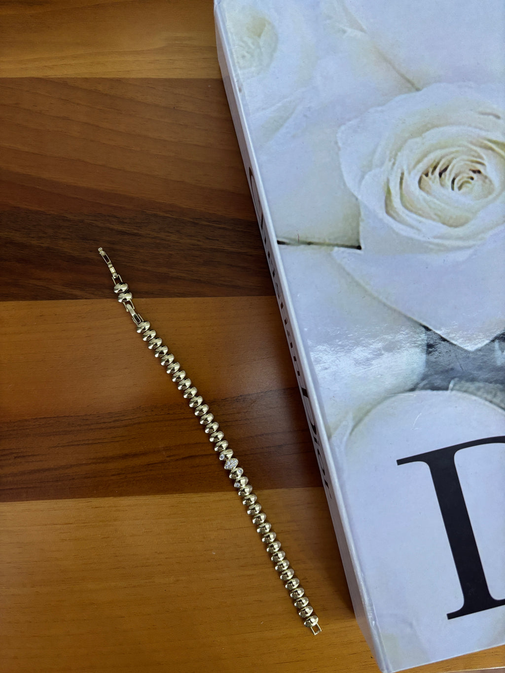 Zirkon Taş Detaylı Dorika Toplu Gold Xuping Bileklik
