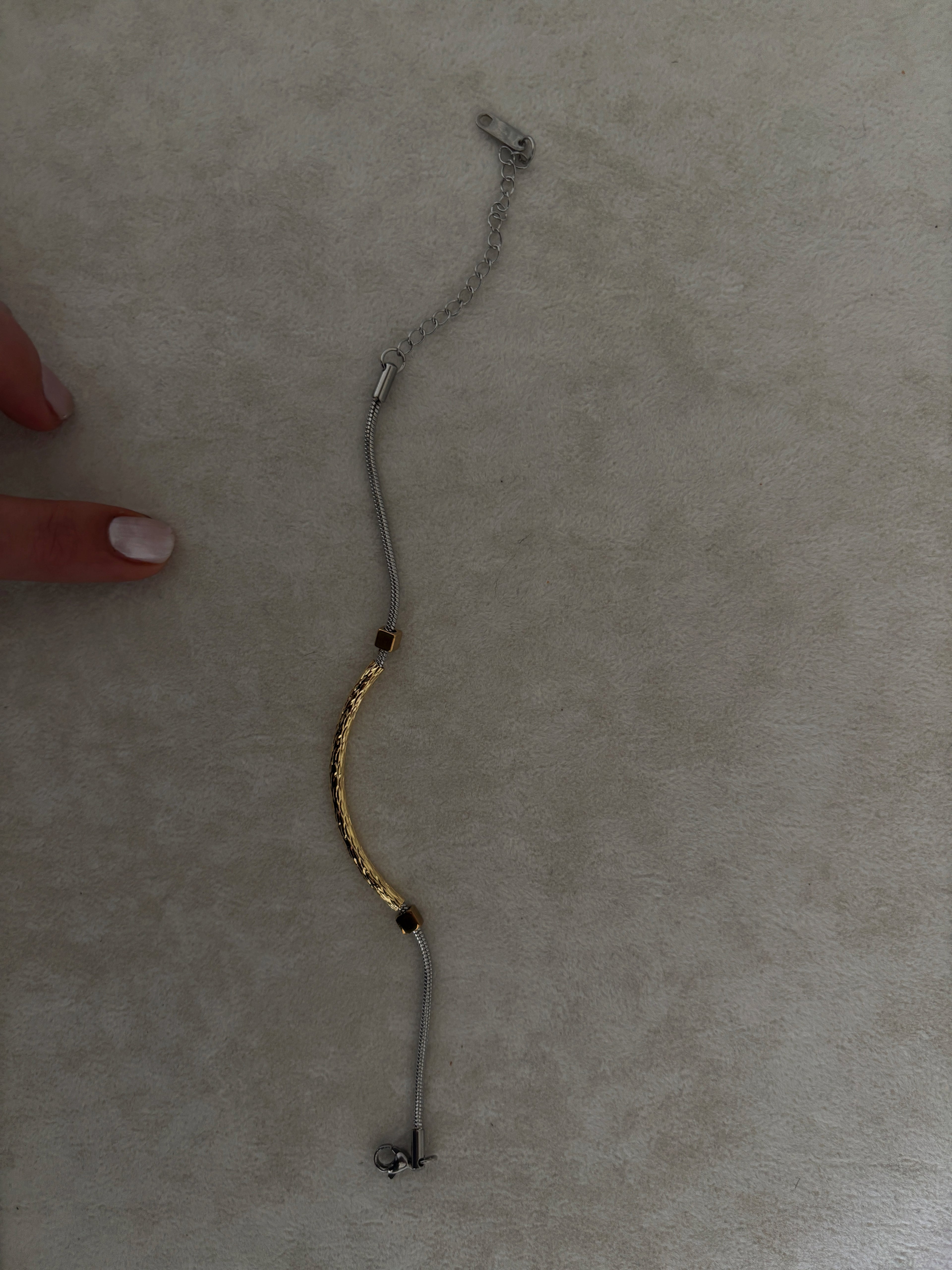 Selene Gold & Silver Geçişli Çelik Bileklik