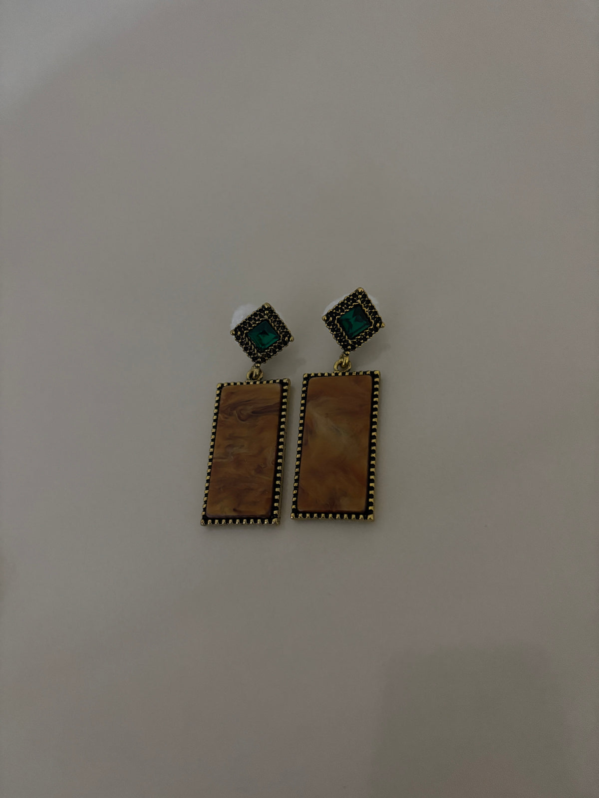 Vintage Zümrüt Küpe