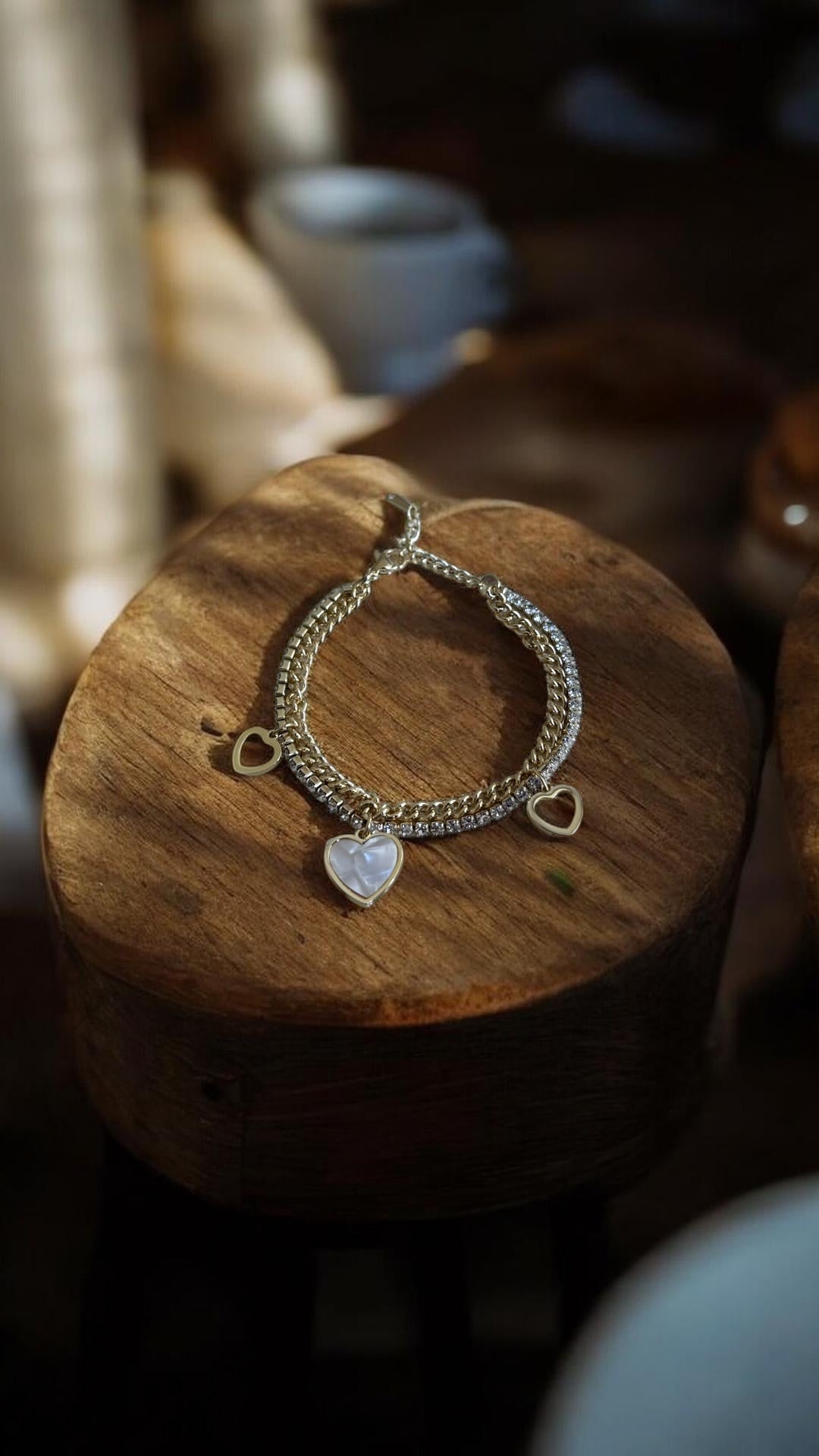Çelik Çoklu Charm Bileklik