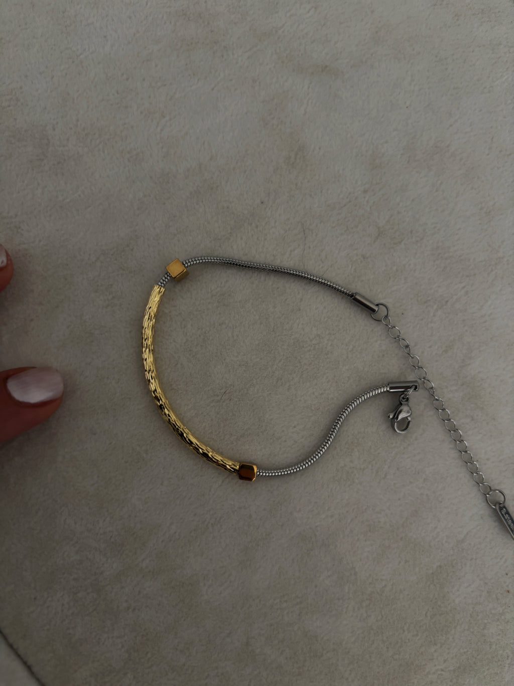 Selene Gold & Silver Geçişli Çelik Bileklik