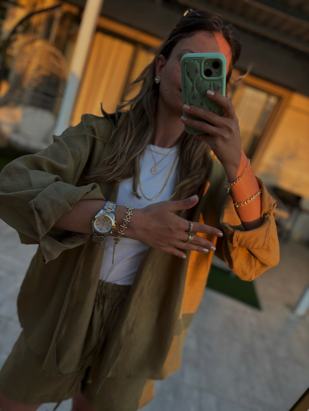Bicolor Chrono Lux Kadın Çelik Saat
