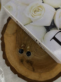 Bohem Onyx Gold Küpe
