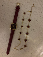 Modern Vintage Bordo Saat