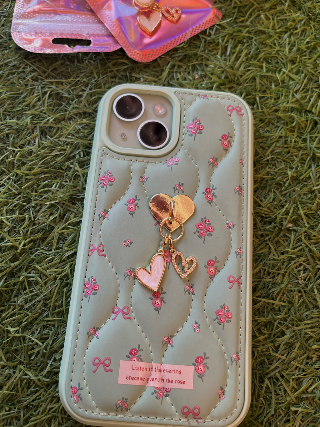 İkili Kalp Telefon Charm'ı