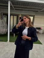Tam Tur Zirkon Taşlı Oval Küpe
