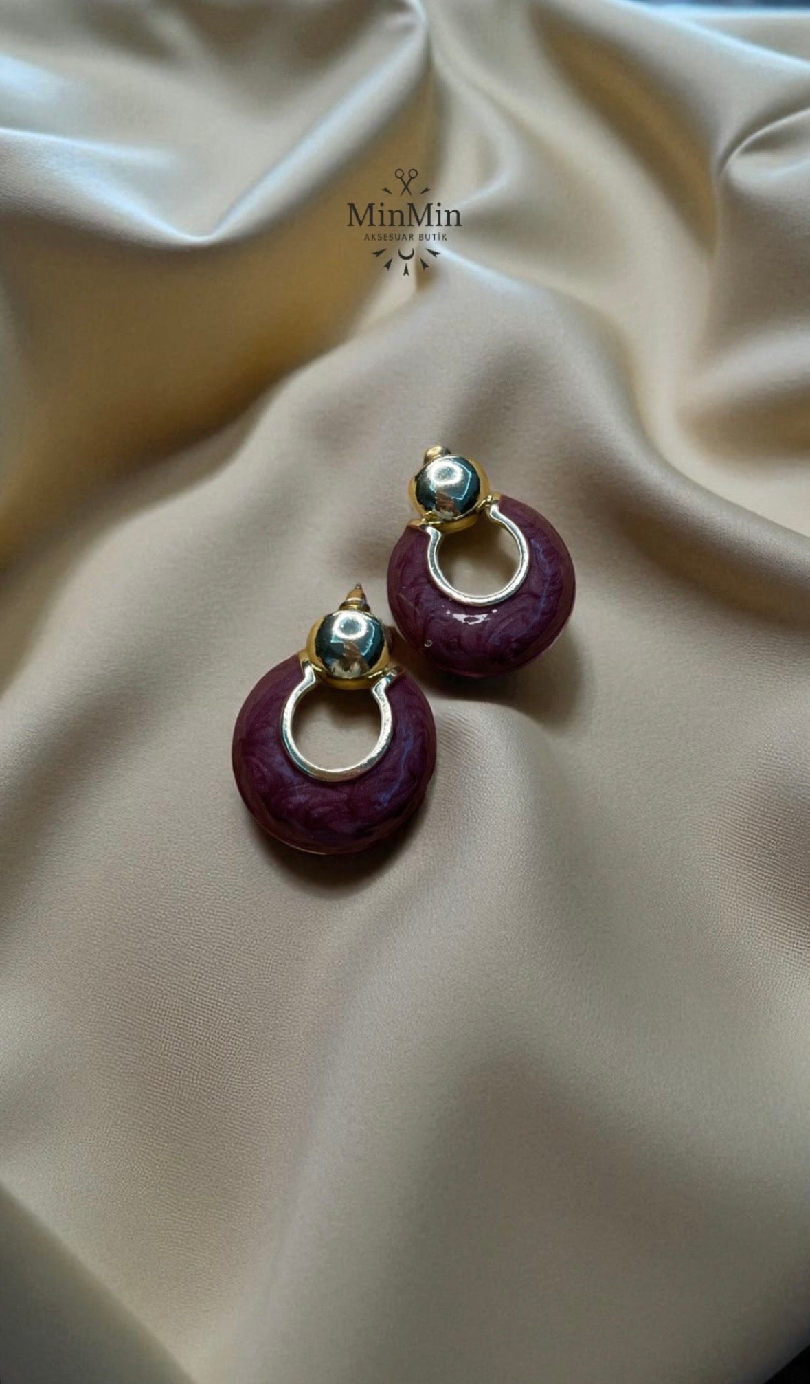 Vintage Çember Küpe